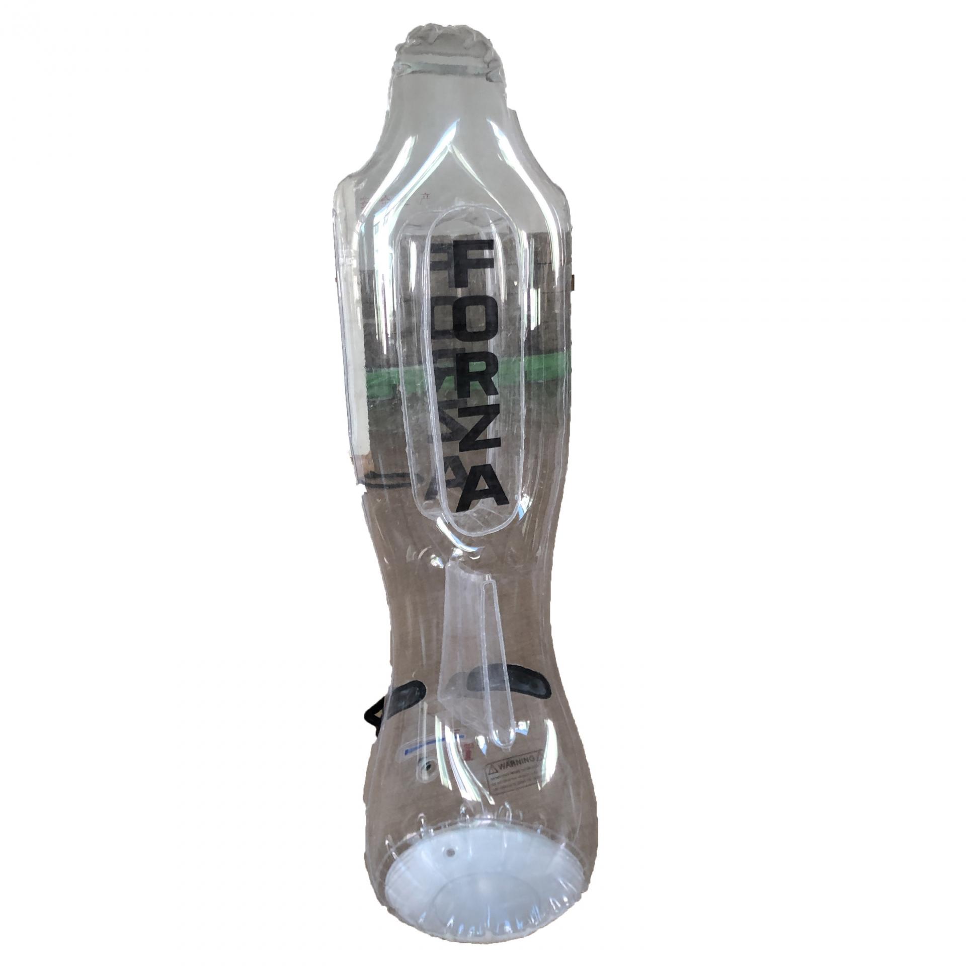 Customised Inflatable Clear Shaped Tumbler With Water Inside Base And Mannequin On Base