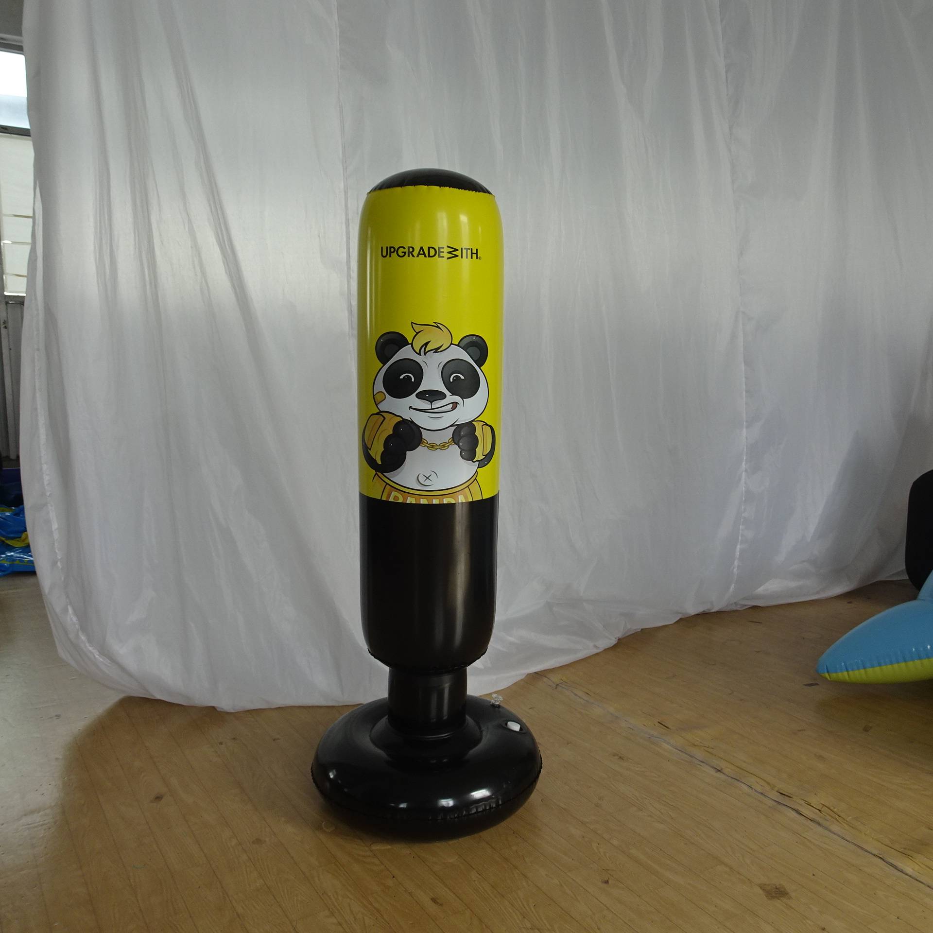 Customised Inflatable Yellow Tumbler Bop Punching Bags Boxing Toys Party Game