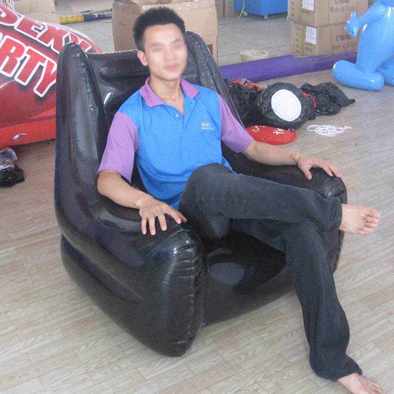 Customised Inflatable One-Seat Sofa, With 2C Logo,For Teens Room,Indoor Outdoor And Living Room