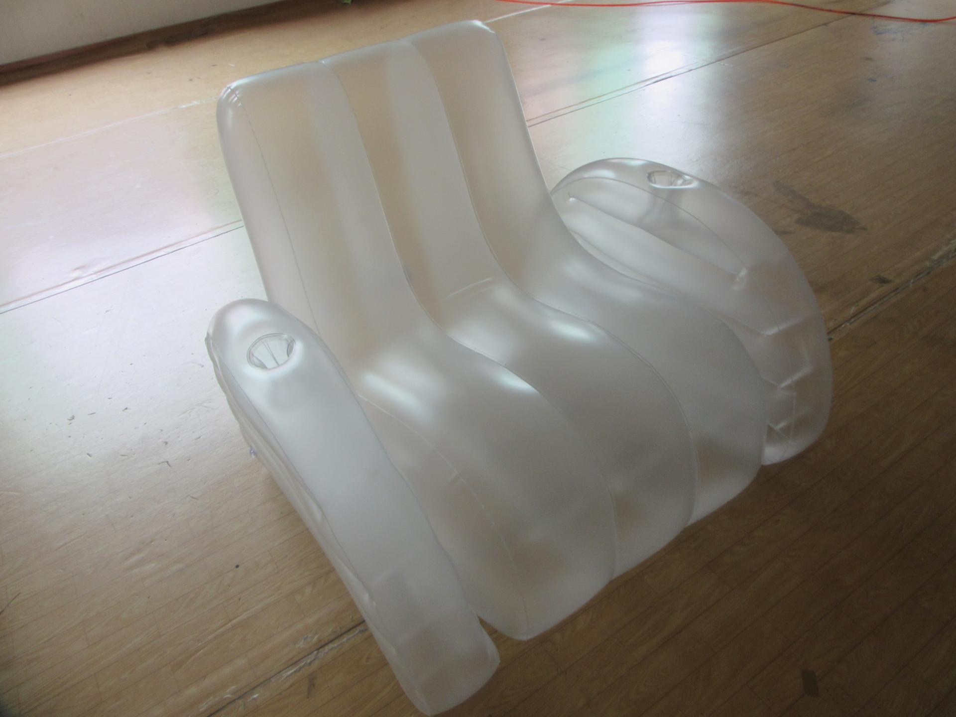 Customised One Seat Led Inflatable Sofa Chair With Armrest And Cup Holder For Indoor And Outdoor