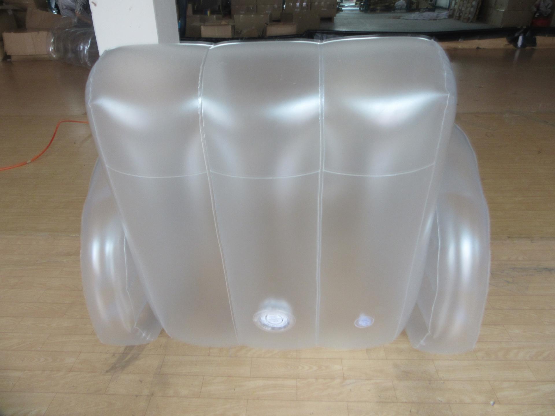 Customised One Seat Led Inflatable Sofa Chair With Armrest And Cup Holder For Indoor And Outdoor