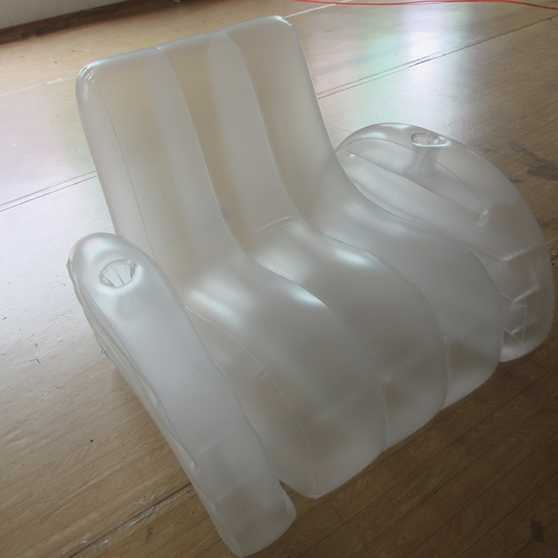 Customised One Seat Led Inflatable Sofa Chair With Armrest And Cup Holder For Indoor And Outdoor
