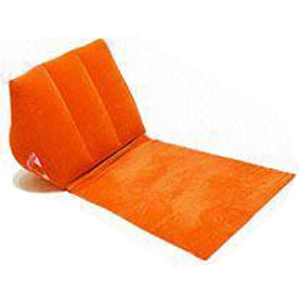 Customised Inflatable Flocked PVC Ultralight Camping Cushion Mattress Mat For Neck & Lumbar Support