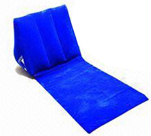 Customised Inflatable Flocked PVC Ultralight Camping Cushion Mattress Mat For Neck & Lumbar Support