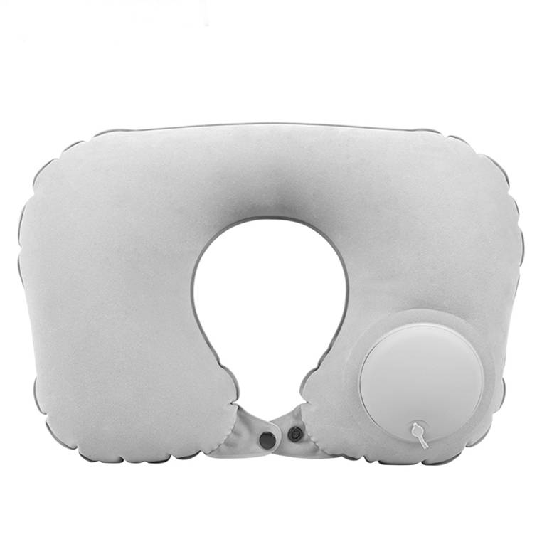 Customised U-Shape Flocked Travel Pillow Compressible, Compact,Comfortable