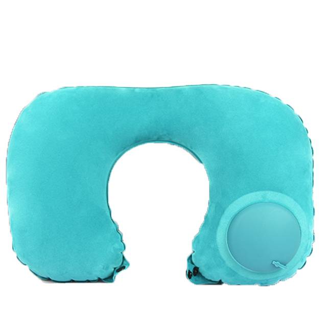 Customised U-Shape Flocked Travel Pillow Compressible, Compact,Comfortable