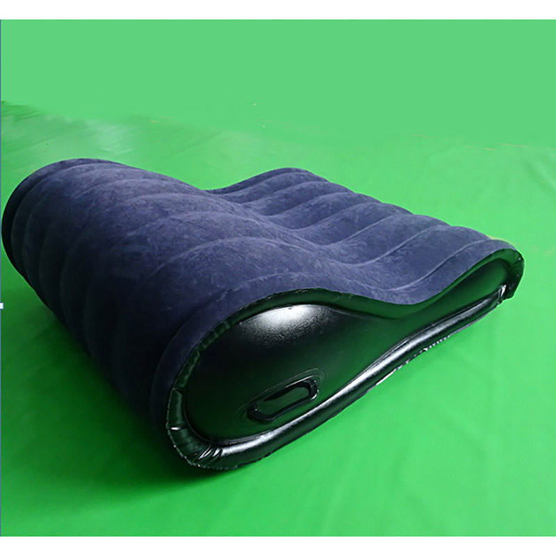 Customised Small Size Inflatable S-Shaped Sexy Love Flocking Sofa For Neck & Lumbar Support Travel