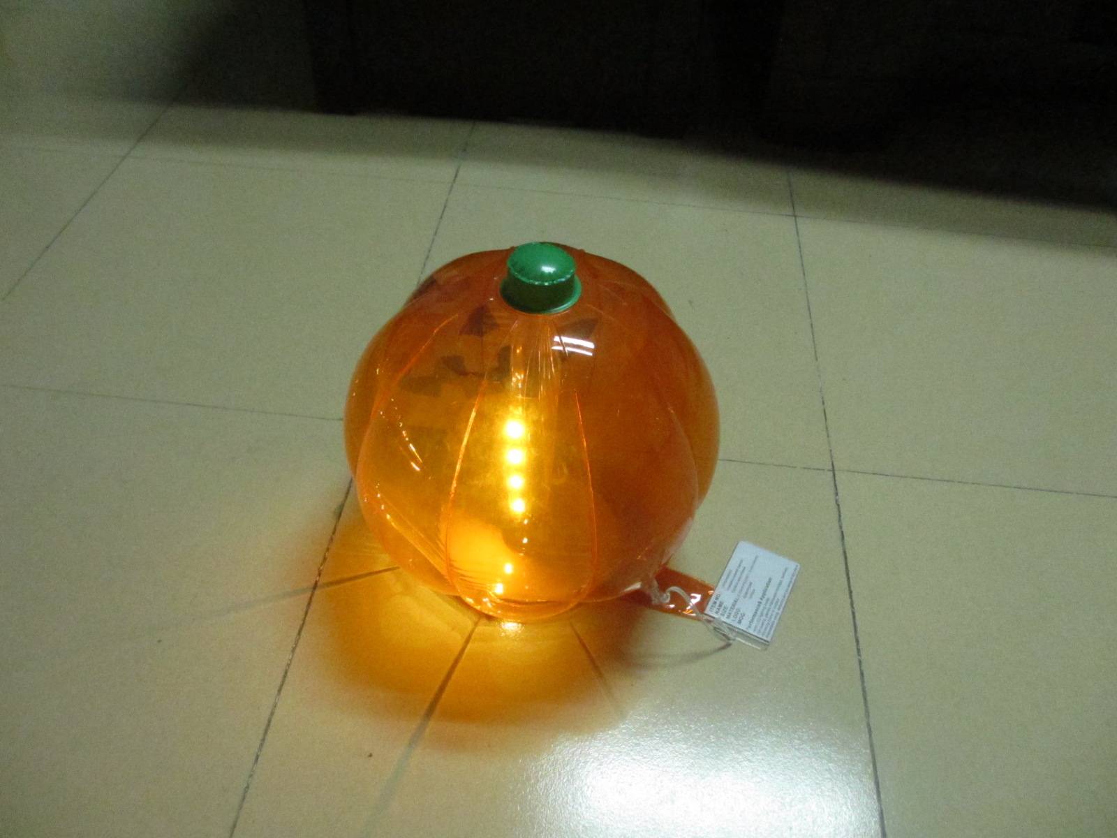 Customised Inflatable PVC Pumpkin Balloon With Hardbard Inside Bottom For Holiday Party Yard