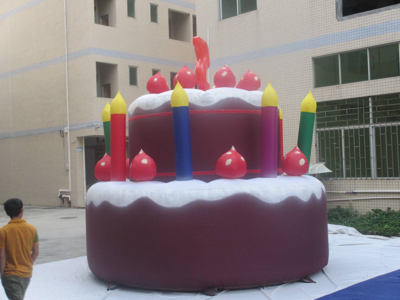 Customised Festival Inflatable Birthday Cake Replica Balloon For Attractive Gift, Love,Heart