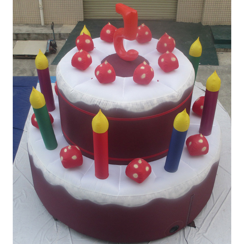 Customised Festival Inflatable Birthday Cake Replica Balloon For Attractive Gift, Love,Heart