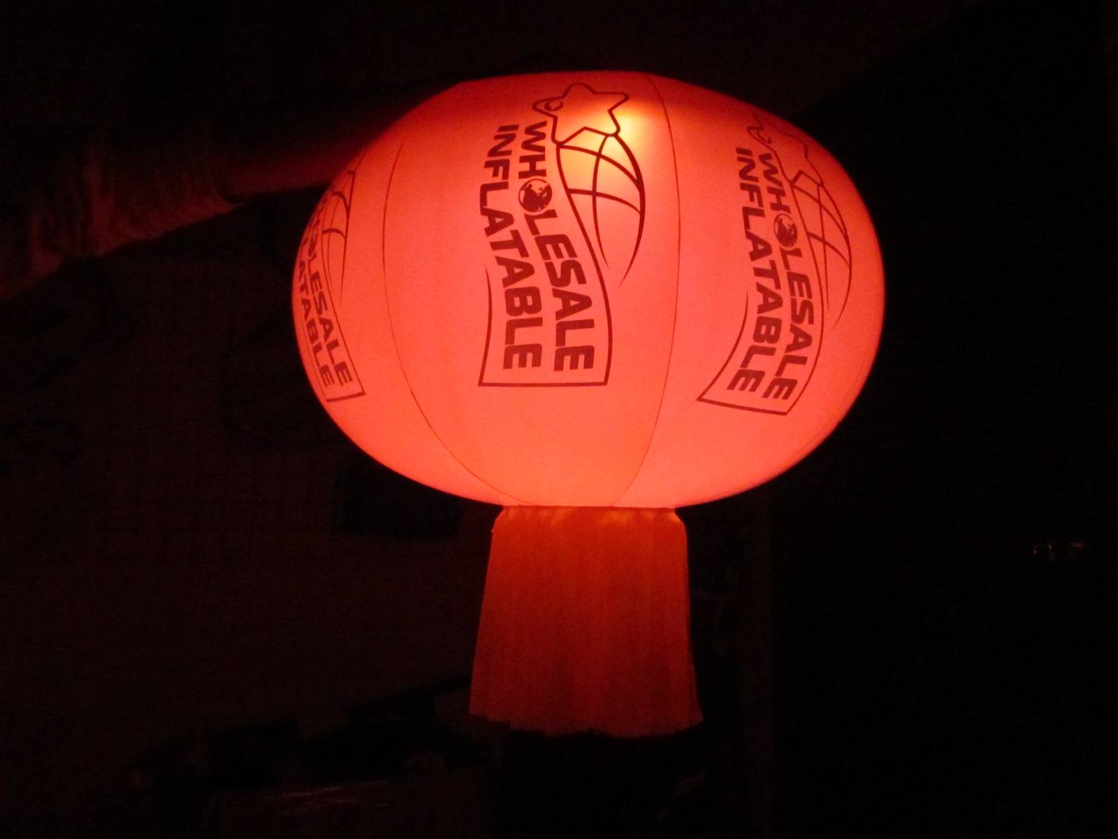 Customised Sealed Lantern Balloon,Hang Point On Top For Yard With Led Lights Built-In