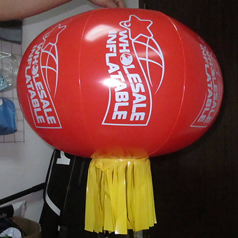 Customised Sealed Lantern Balloon,Hang Point On Top For Yard With Led Lights Built-In