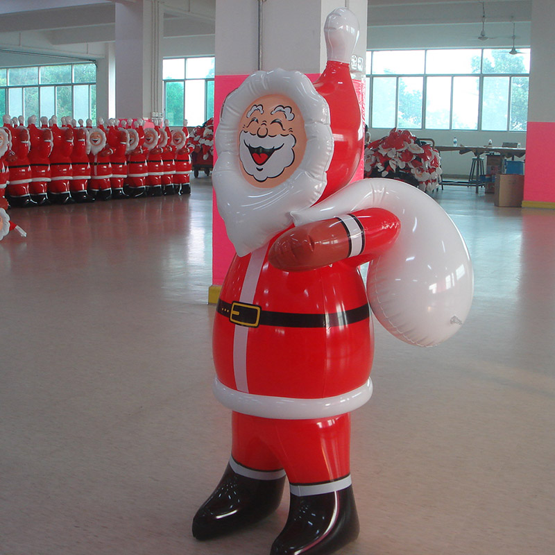 Customised PVC Sealed Inflatable Santas Christmas Yard Decorations Ornaments