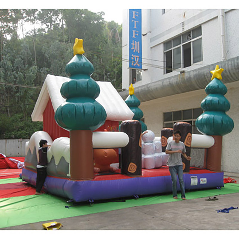 Customised Inflatable Christmas House Bouncer Decorations Outdoor Indoor Cute, Decor Blow Up Yard