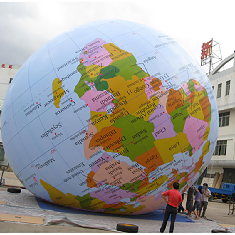 Customised Giant Large Huge Helium Globe Balloon By Full Printing For Advertising