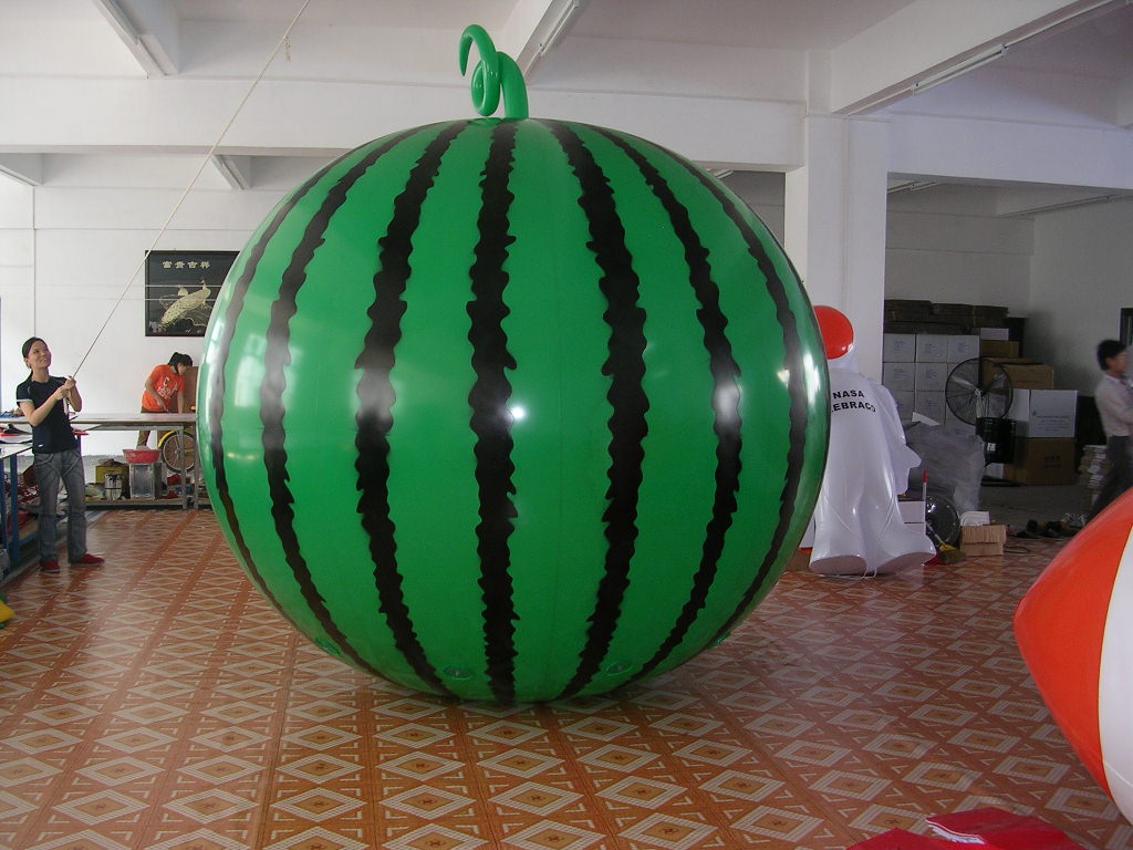 Customised Giant Large Watermelon Balloon Ready To Inflate With Air, Helium Or Fill With Water