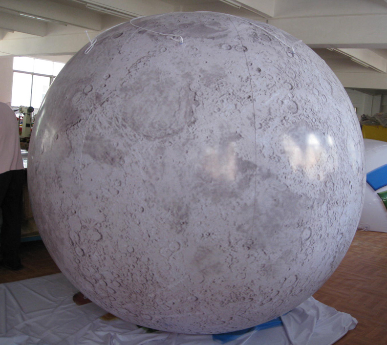 Customised Inflatable Large Huge Easy To Inflate Moon Planet Balloon For Commercial Party