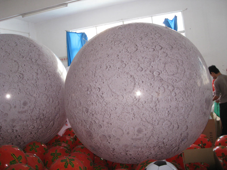 Customised Inflatable Large Huge Easy To Inflate Moon Planet Balloon For Commercial Party