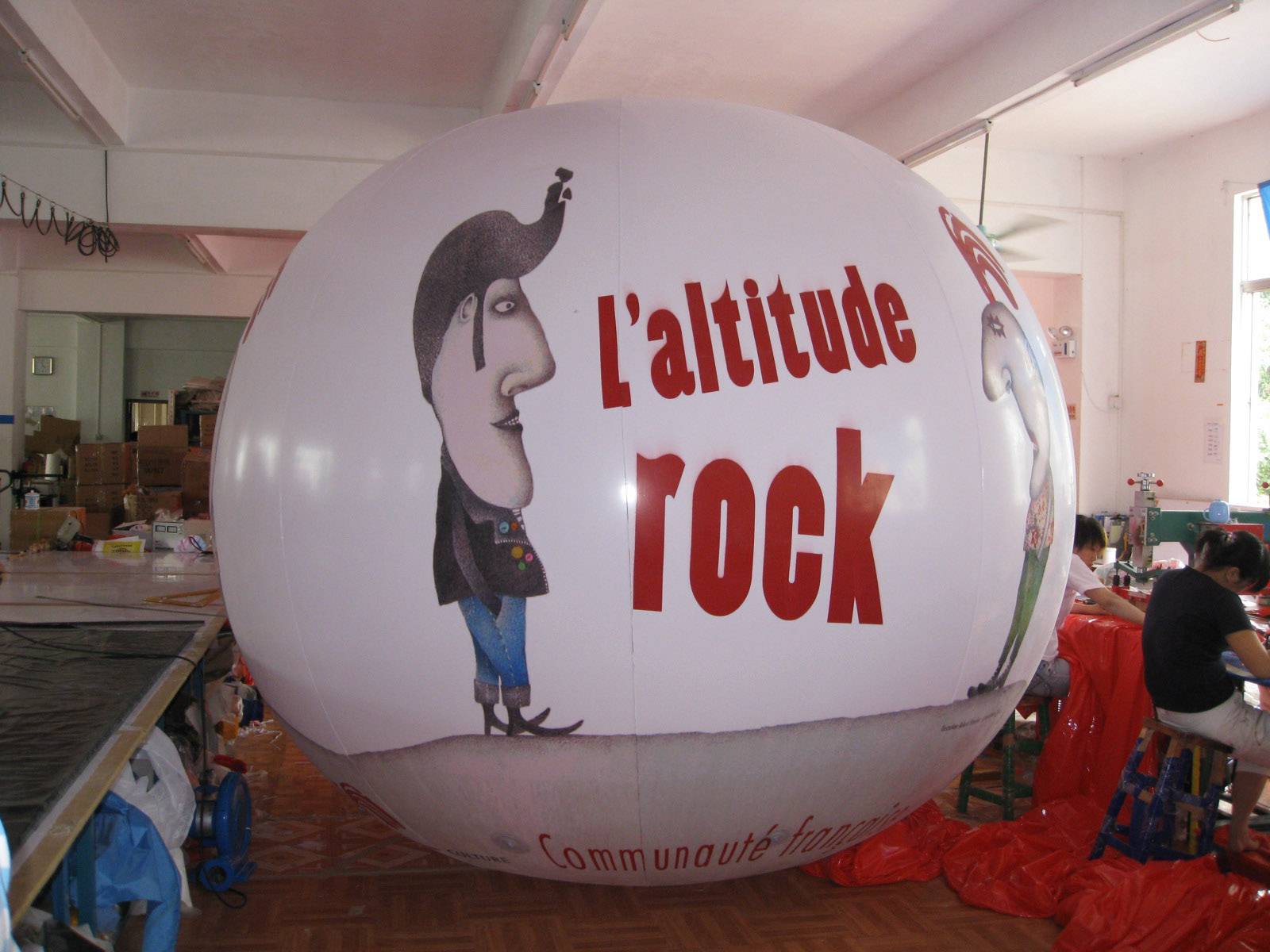 Customised Inflatable Advertising Helium Balloon With Artworks On Full Area 