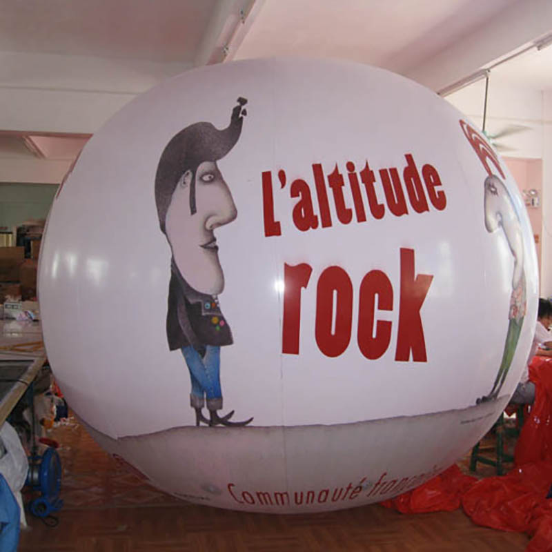 Customised Inflatable Advertising Helium Balloon With Artworks On Full Area 