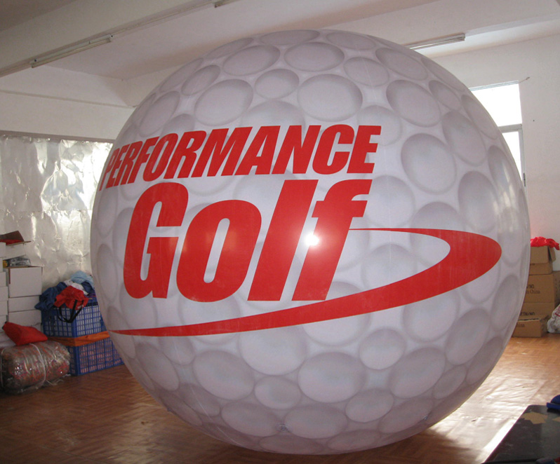 Customised Giant Large Golf Globe Map Helium Balloon Inflate With Air, Helium Or Fill With Water