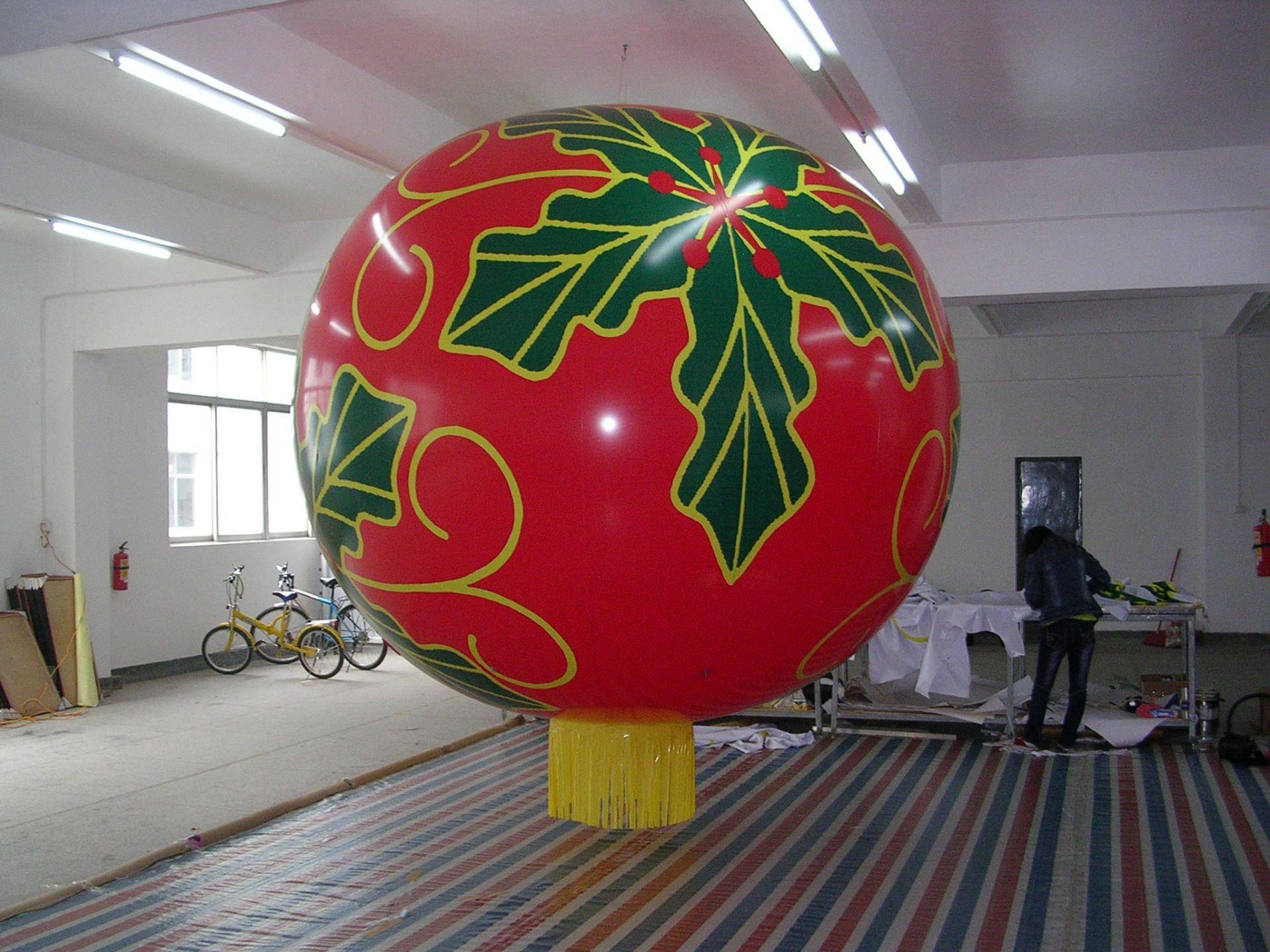 Customised Inflatable Giant Large Huge PVC Lantern Balloons With Green Artworks Printing