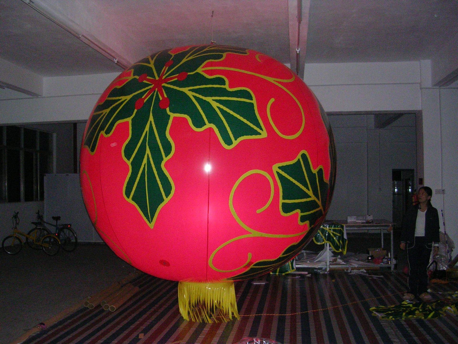 Customised Inflatable Giant Large Huge PVC Lantern Balloons With Green Artworks Printing