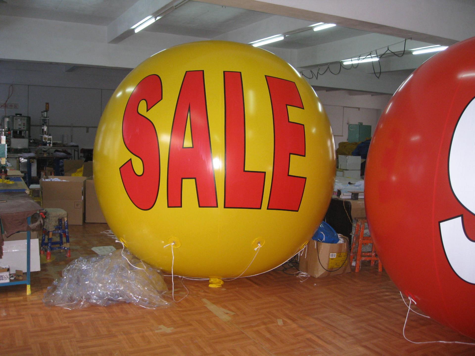 Customised 3M Dia Sale Huge Helium Balloon With 2C Logo Printed On Two Side