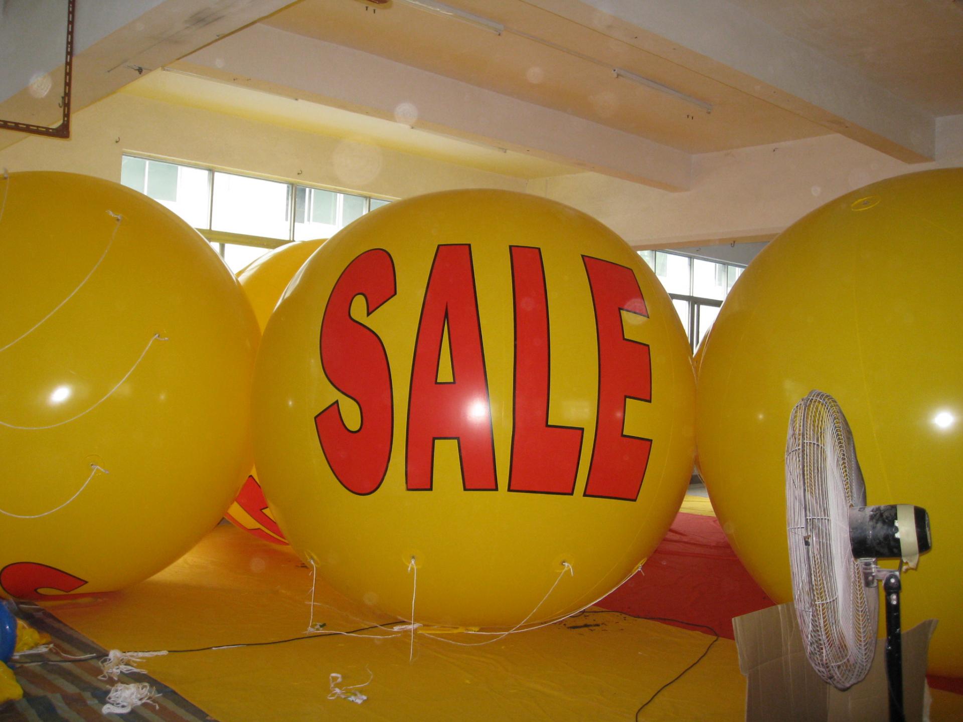 Customised 3M Dia Sale Huge Helium Balloon With 2C Logo Printed On Two Side