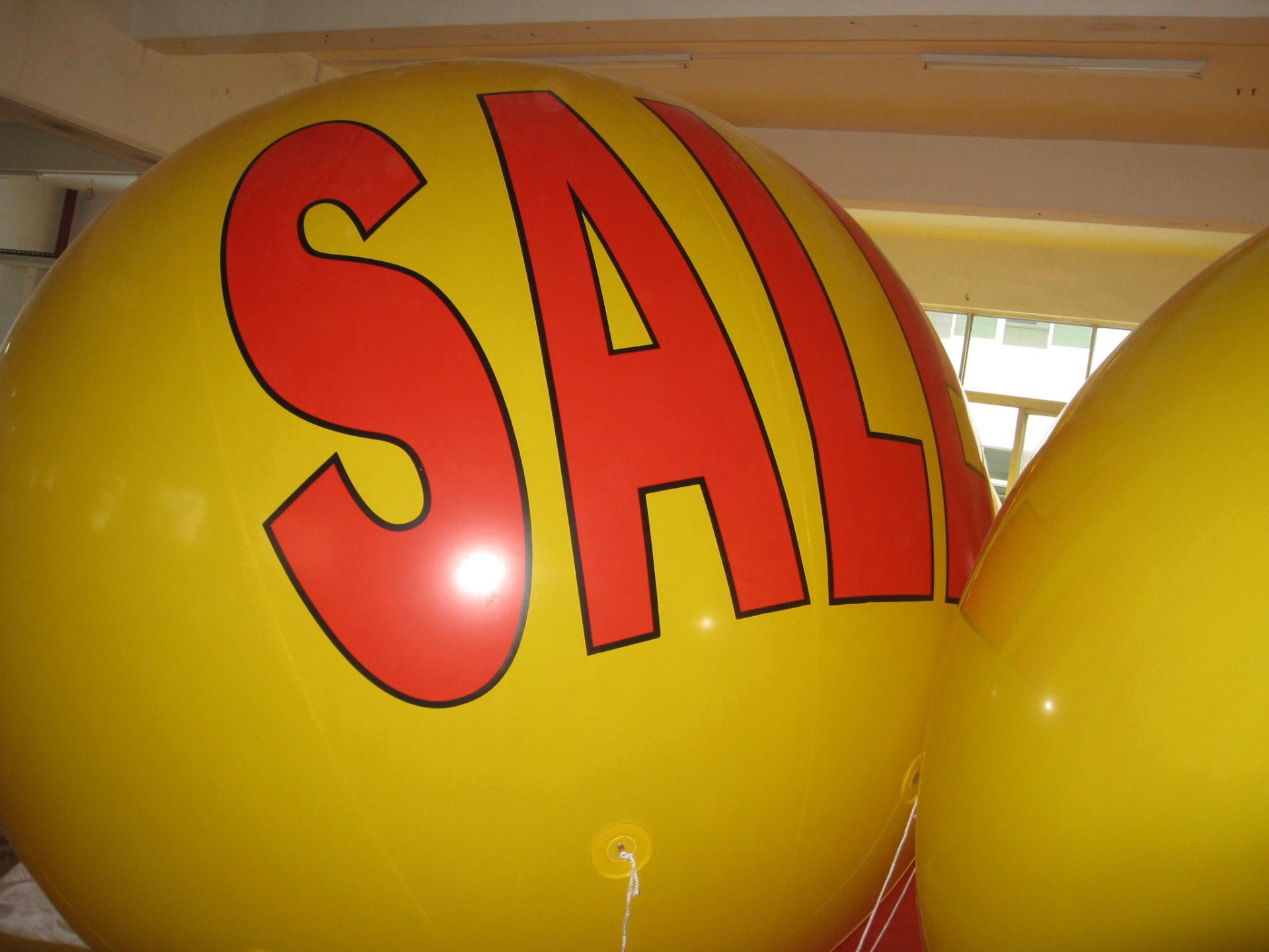 Customised 3M Dia Sale Huge Helium Balloon With 2C Logo Printed On Two Side
