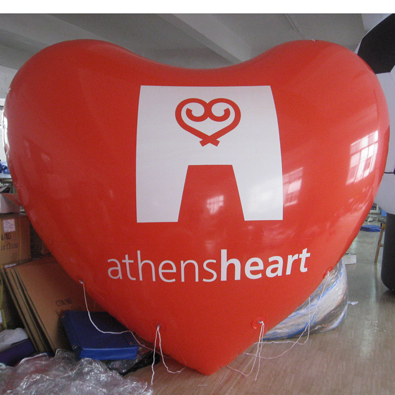 Customised Inflatable Giant Large Red Heart For Commercial Occasion, Party Favors