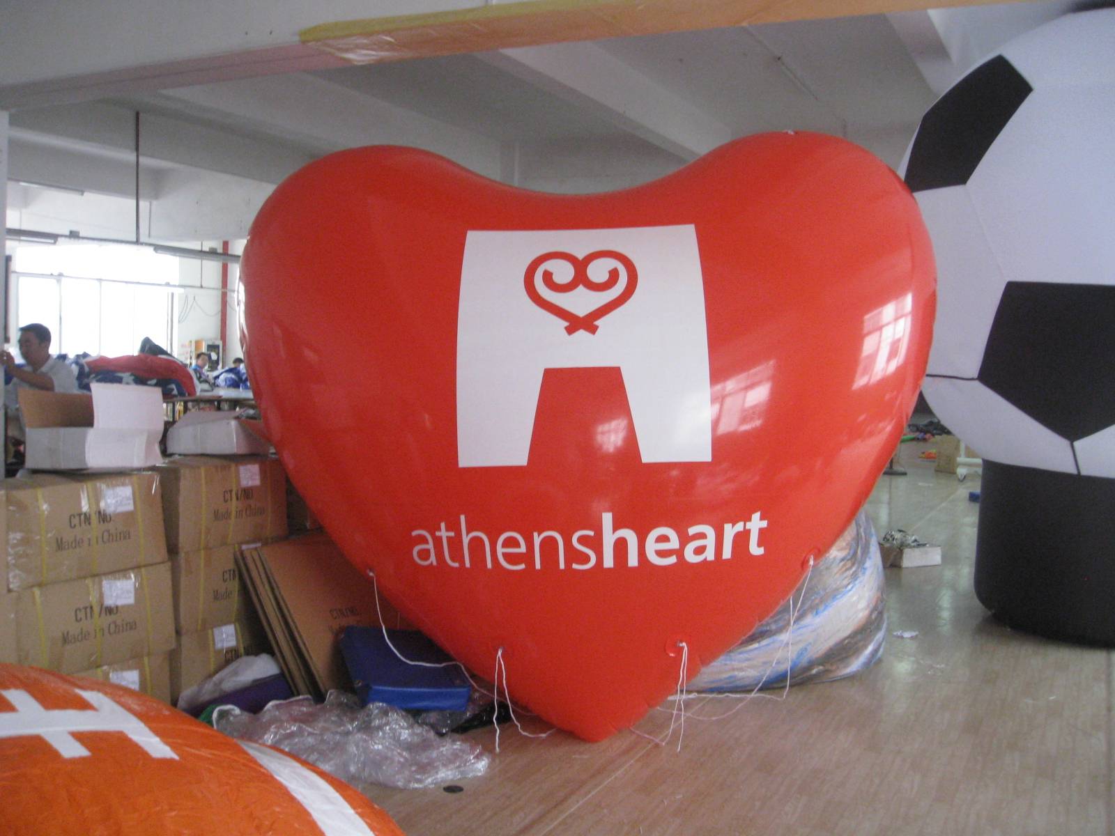 Customised Inflatable Giant Large Red Heart For Commercial Occasion, Party Favors