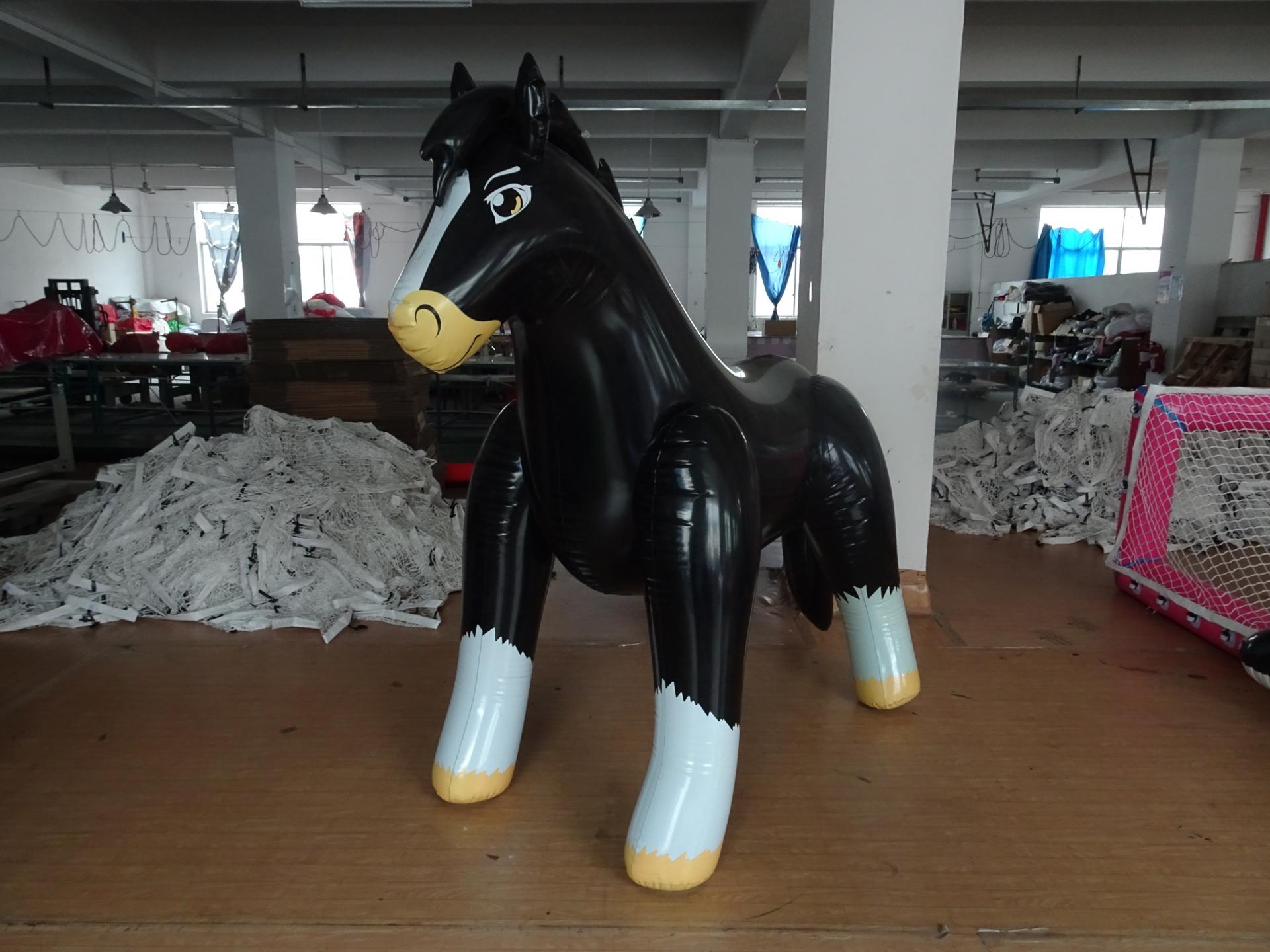 Customised Inflatable Horse Replica Cartoon Animals Figurines Toys For Party Decoration, Decors