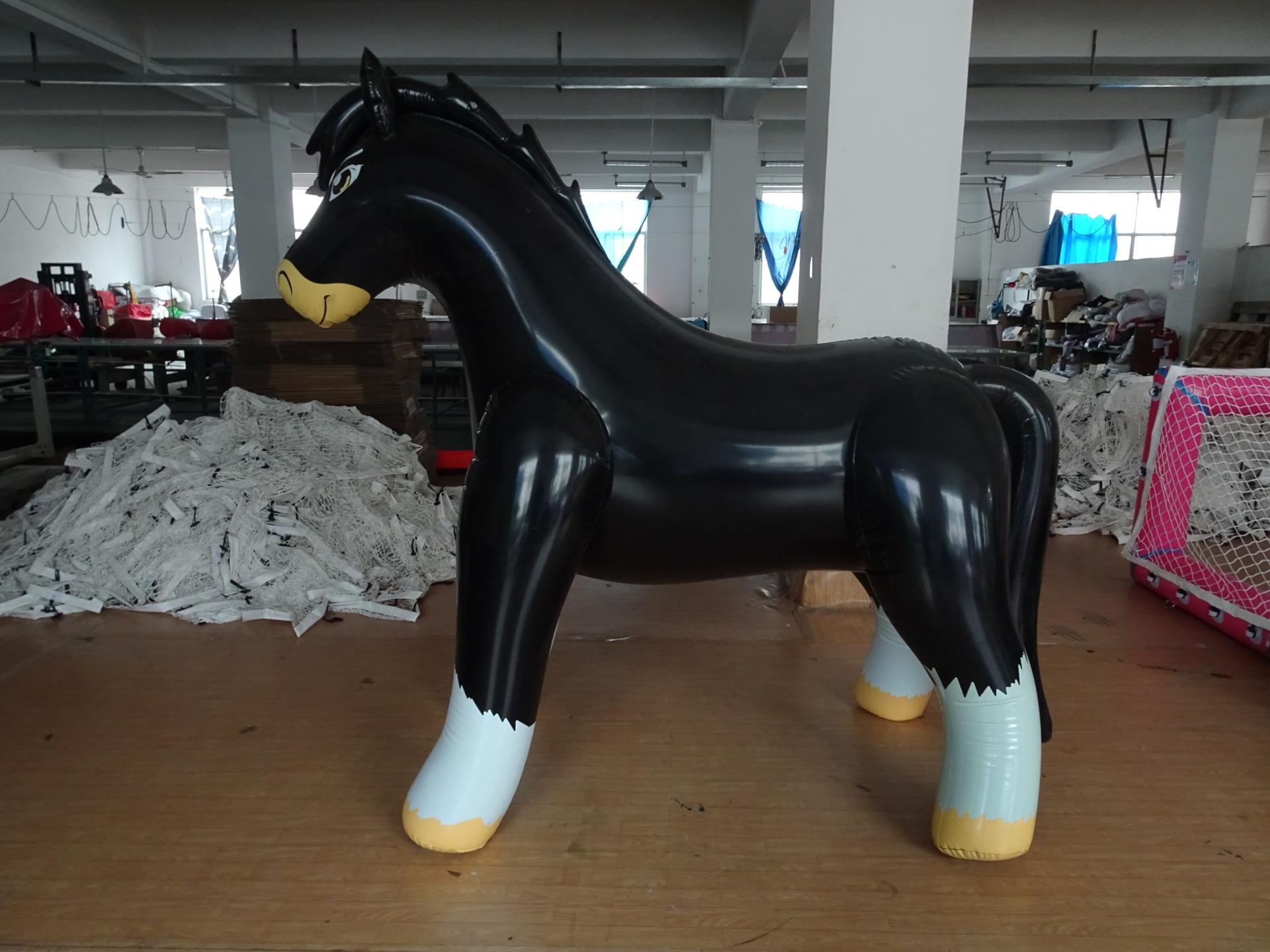 Customised Inflatable Horse Replica Cartoon Animals Figurines Toys For Party Decoration, Decors