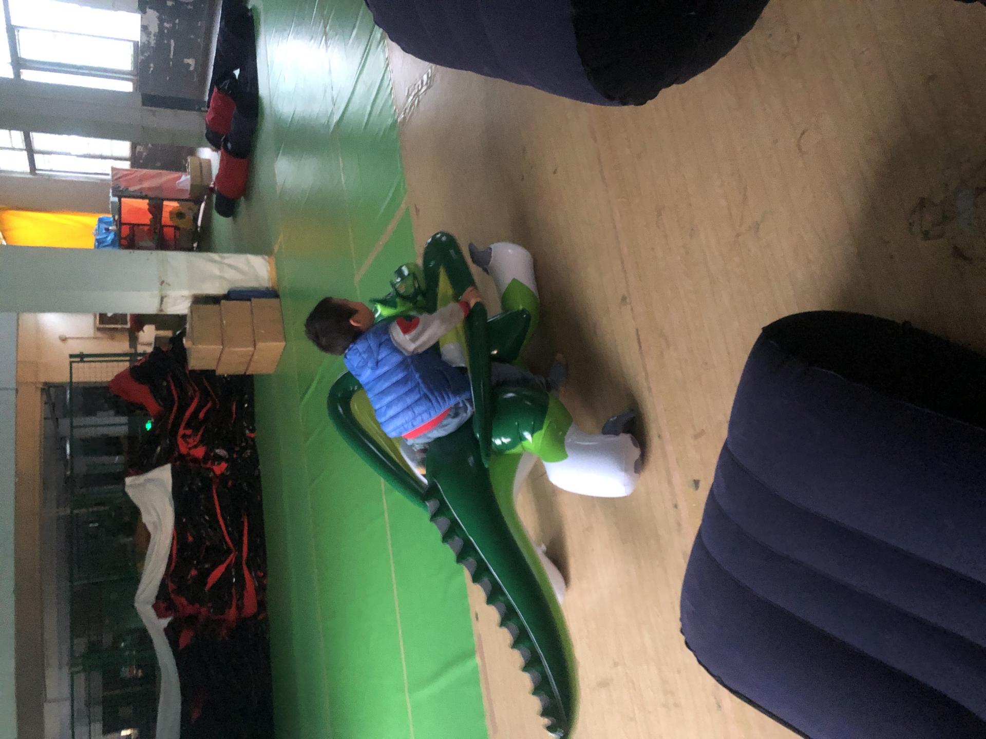 Custom Air Dorable Inflatable Animal Green Flying Dragon Cartoon Toys