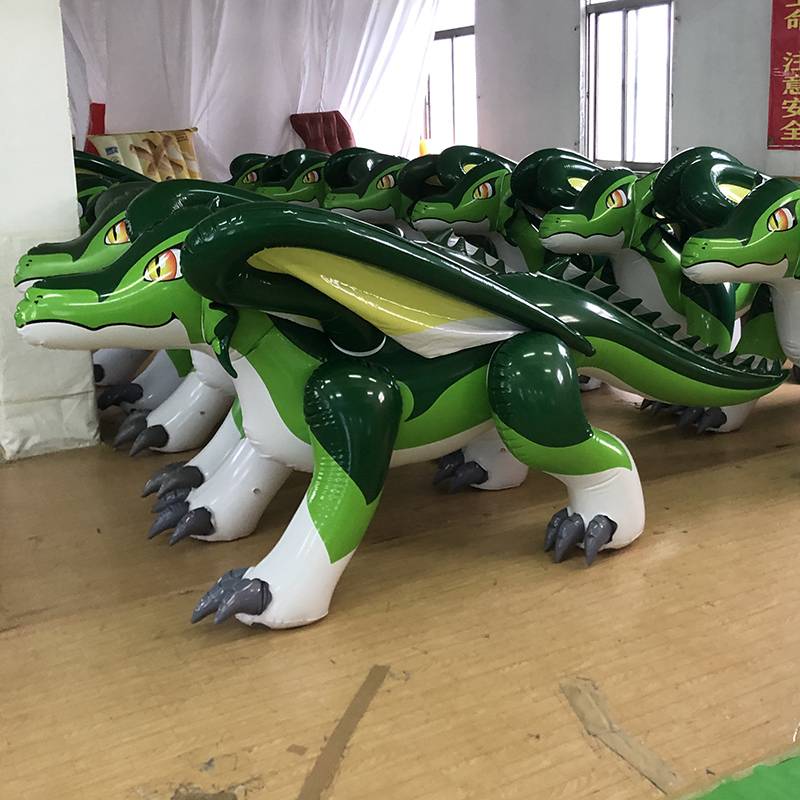 Custom Air Dorable Inflatable Animal Green Flying Dragon Cartoon Toys