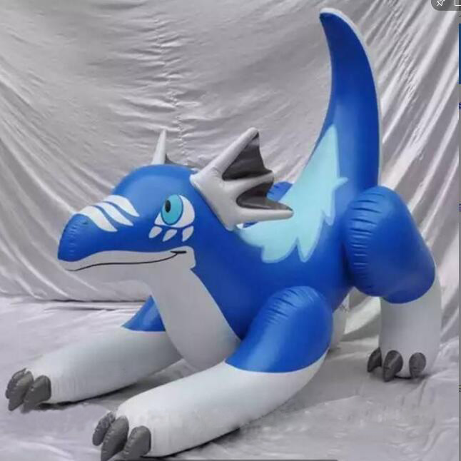 Customised Inflatable  Air Dorable Airblown Blue Dragon Animals Figurines Toys