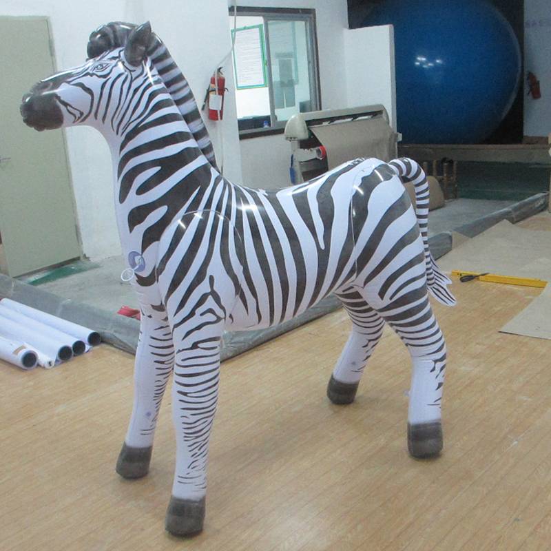 Customised Inflatable Air Dorable Airblown Stuffed Figures,Collection Replica Zebra