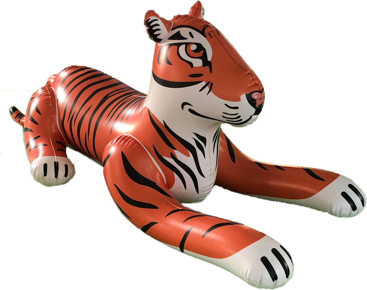 Customised Inflatable Giant Large PVC Airtight Tiger Cartoon Figurines Toys Gifts