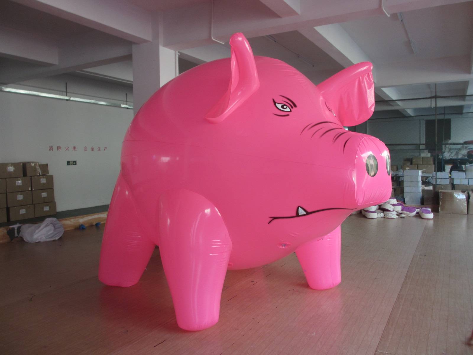 Customised 10Ft Long Giant Large PVC Sealed Helium Pig For Advertising, Trade Showiing