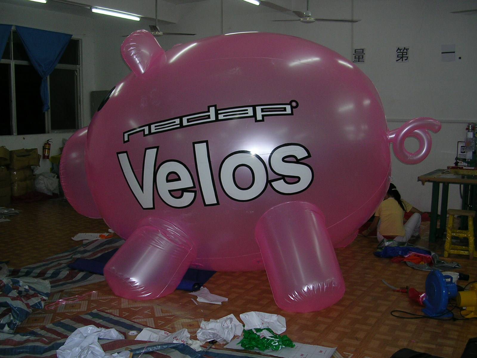 Customised 3M Inflatable Plastic PVC Pig Giant Large Animal Balloon For Trade Showing