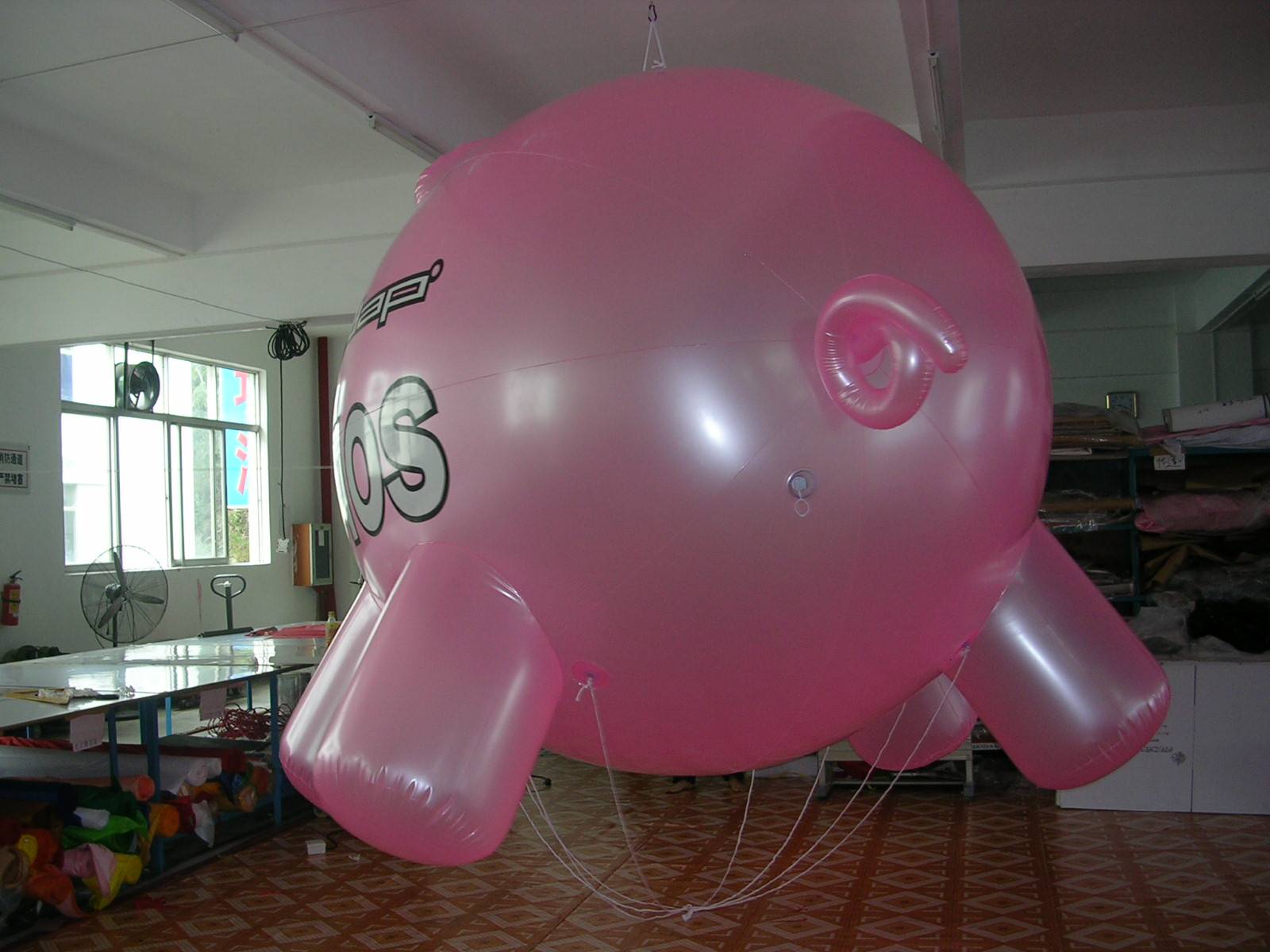 Customised 3M Inflatable Plastic PVC Pig Giant Large Animal Balloon For Trade Showing