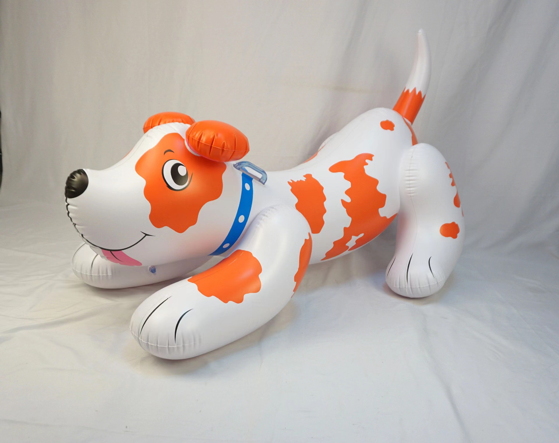 Giant Orange Dalmatian Inflatable Animal Toy Swimming Ride-ons Inflatable Pool Toy For Young