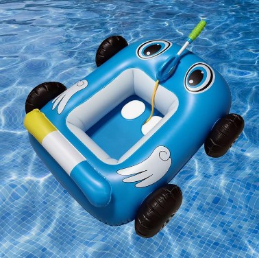 Hot selling Inflatable Car Boat Pool Float with Squirt Toy for Kids