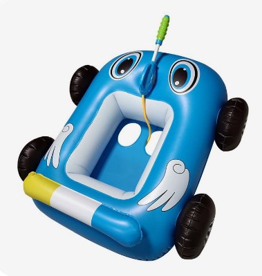 Hot selling Inflatable Car Boat Pool Float with Squirt Toy for Kids