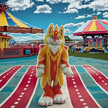 Popular Inflatable Suit fox Costume Entertainment Pvc Inflatable Cartoon Animal Suit 