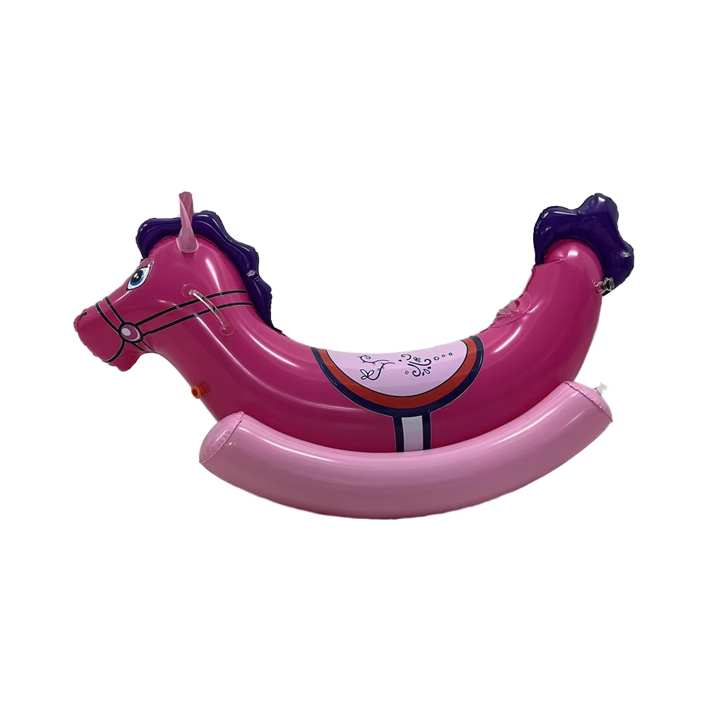 Customized Swimming Pool Floating Rocking Horse Toy Inflatable Pool Rocker