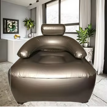 Customized Silver Inflatable Bubble Chair Sofas Living Room Furniture Outdoor Camping Travel