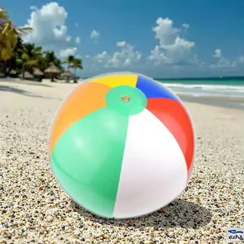 Customized Beach Ball Rainbow Color PVC Inflatable Water Balloons Indoor Outdoor Party Fun