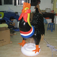 Inflatable Dorable Sealed Customised Rooster Crowing For Tomorrow Country Yard Indoor And Outdoor
